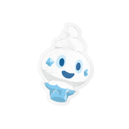 Cute Snow Cone Vinyl Sticker — Kiss-Cut Decal for Laptops, Water Bottles & Windows