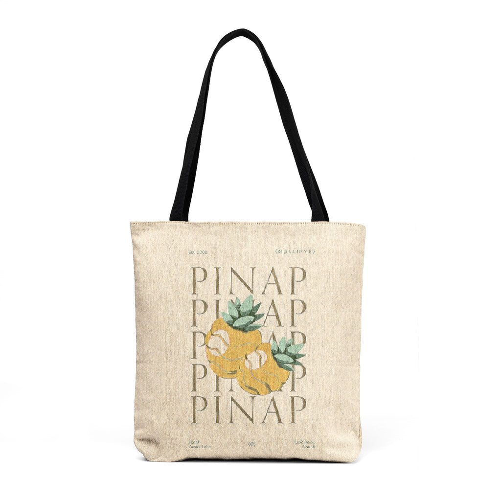 Pinap Tote Bag – Retro Cross‑Stitch Berry Design Woven Tote