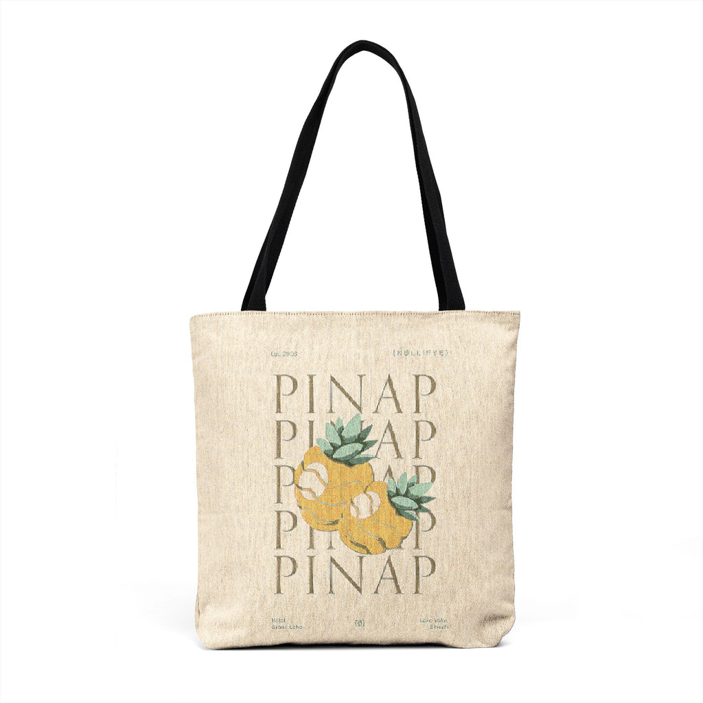 Pinap Tote Bag – Retro Cross‑Stitch Berry Design Woven Tote